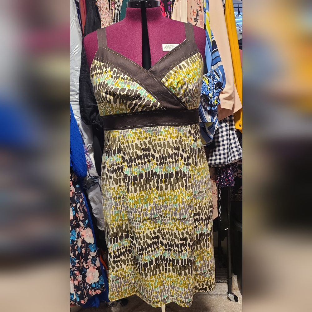 R&K Multicolor Sleeveless Midi Dress